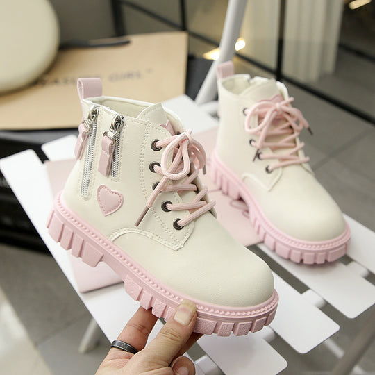Damen Modische Boots mit praktischer Reißverschlussfunktion und rutschfester Sohle EB