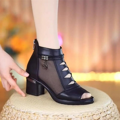 Damen elegante und atmungsaktive Stiefeletten EB
