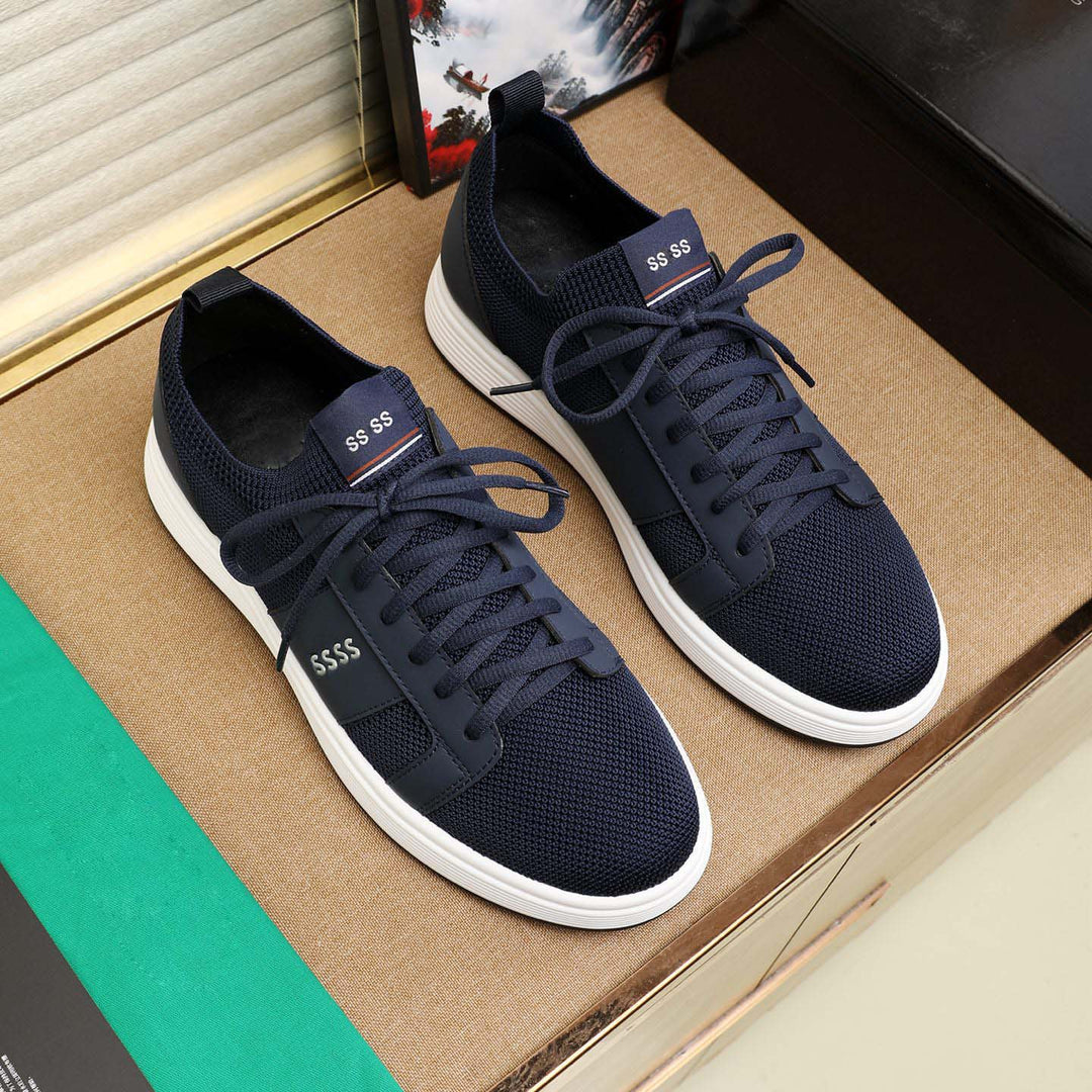 Damen Sportliche Mesh Sneakers mit atmungsaktiver Struktur und rutschfester Sohle EB