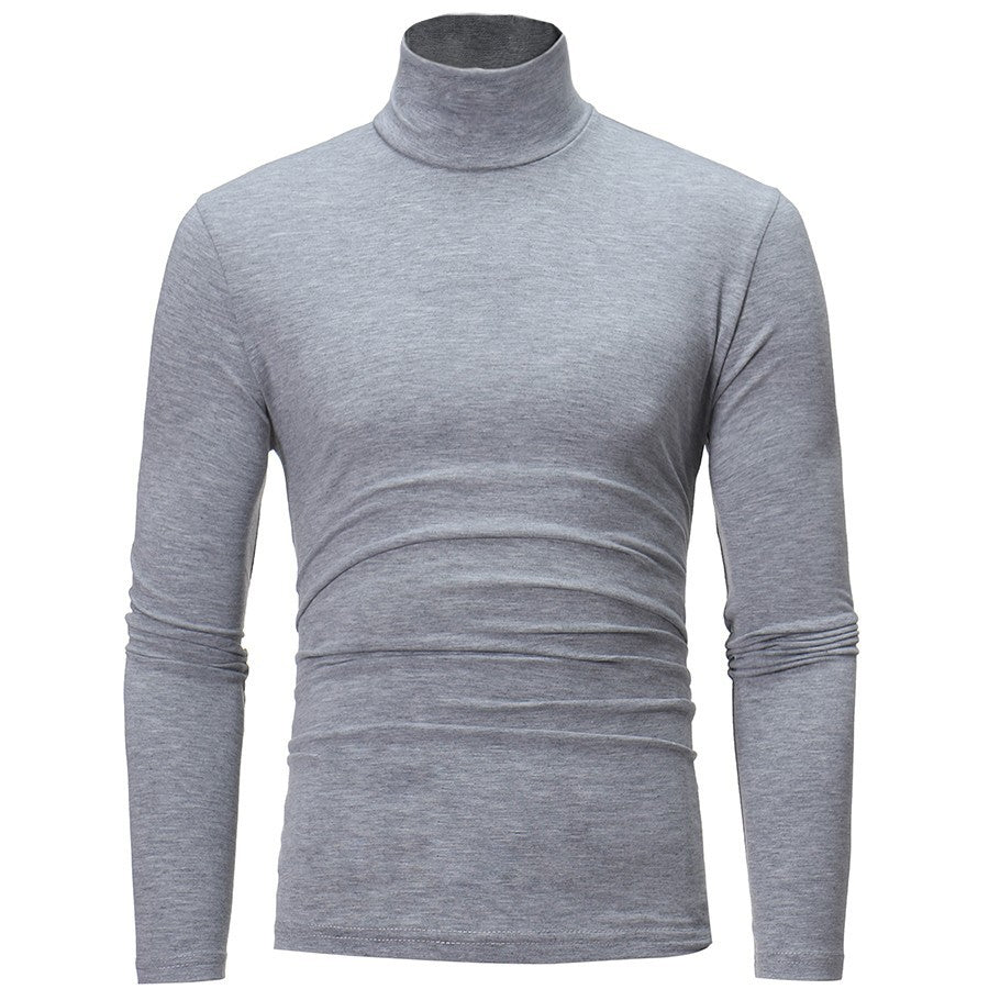 Herren Rollkragenpullover aus elastischem Material mit eng anliegendem Schnitt EB