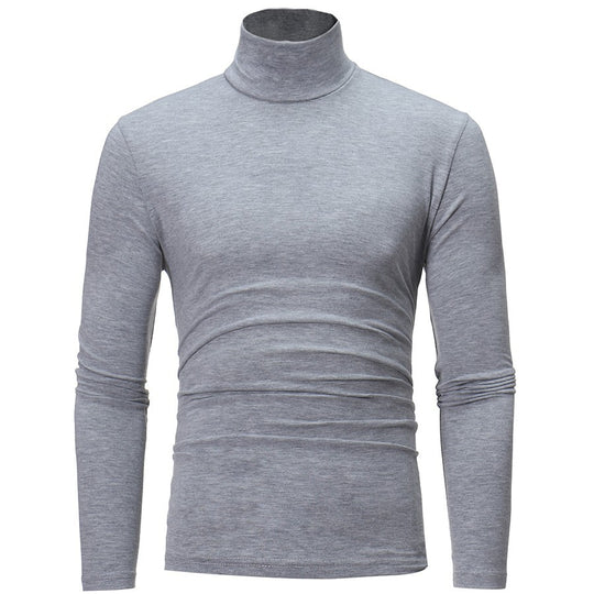 Herren Rollkragenpullover aus elastischem Material mit eng anliegendem Schnitt EB