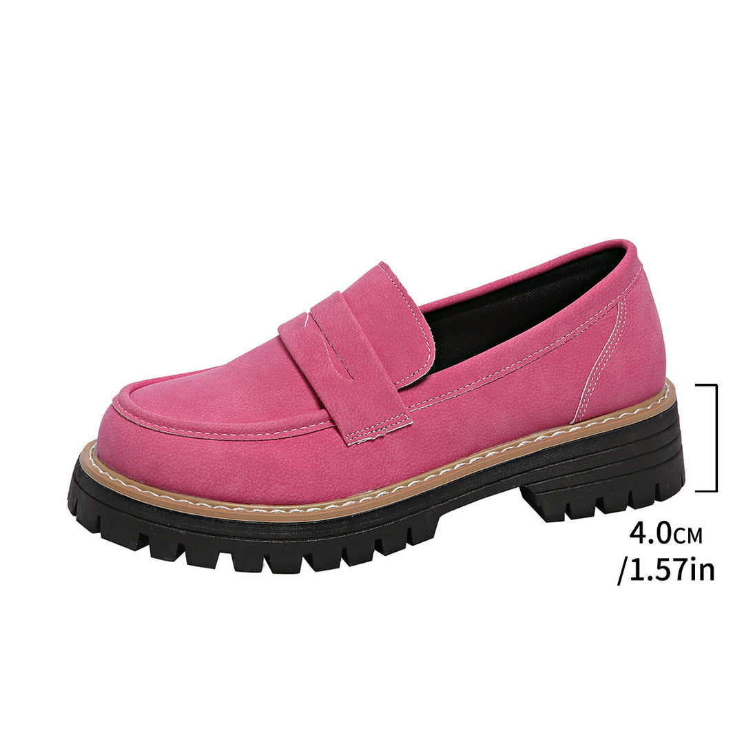 Damen modische Mokassins mit robustem Profil EB