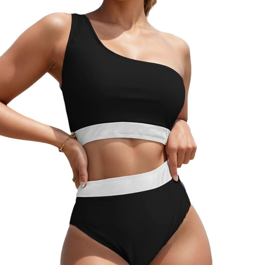 Damen Einseitiger Bikini mit hohem Bund EB