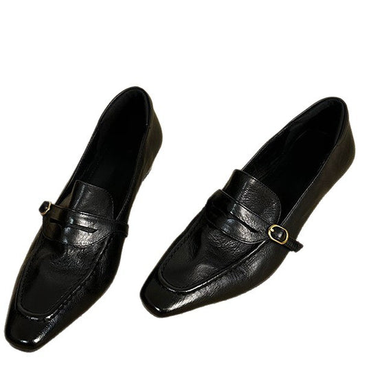 Damen elegante Ballerinas mit modischem Riemchen und hochwertiger Lederverarbeitung EB