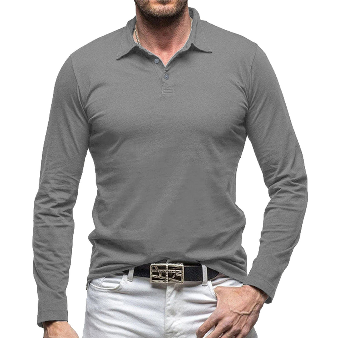 Herren Langarm Poloshirt mit modernem Schnitt EB