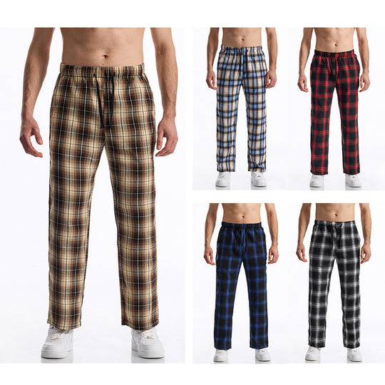 Herren bequeme Freizeithose mit Karomuster EB