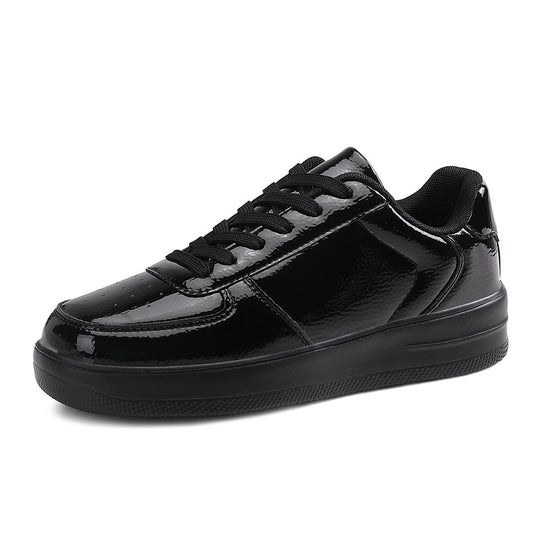 Damen Sportliche Sneakers mit Hochglanz-Oberfläche und rutschfester Sohle EB