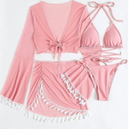 Damen Strandoutfit mit eleganten Schnürdetails EB