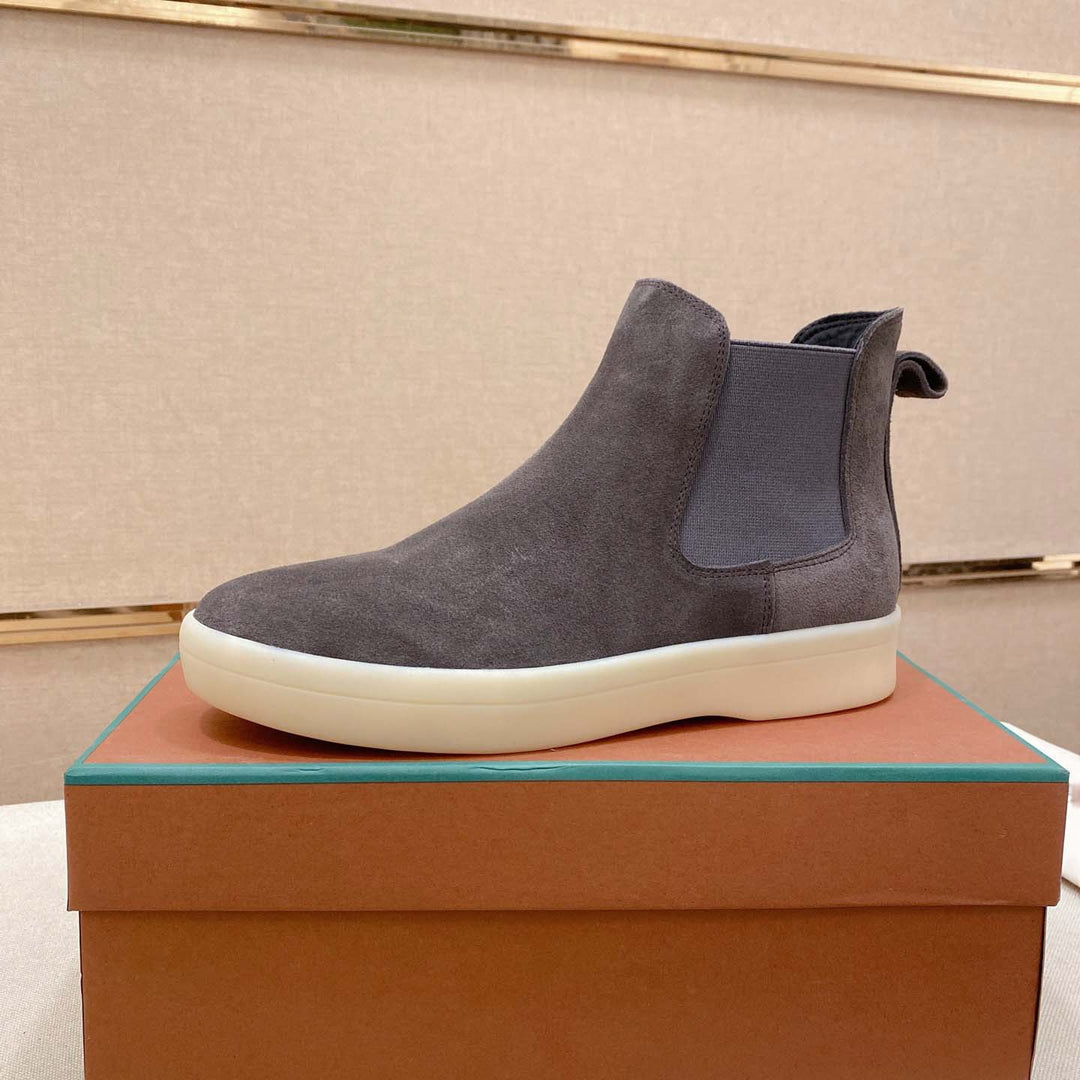 Damen Chelsea Boots aus hochwertigem Wildleder mit flexiblem Gummizug EB