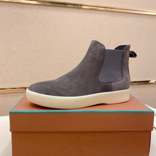 Damen Chelsea Boots aus hochwertigem Wildleder mit flexiblem Gummizug EB