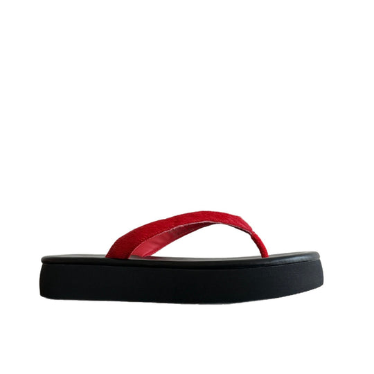 Damen modische Zehentrenner-Sandalen mit komfortablem Fußbett und rutschfester Sohle EB