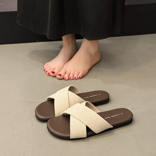 Damen bequeme und stilvolle Schlappen EB