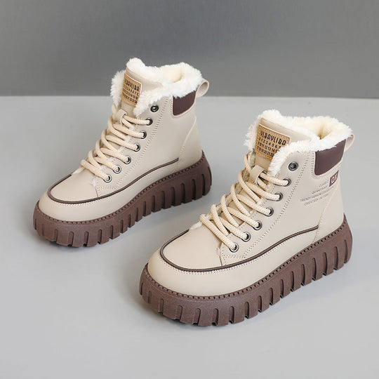 Damen Warmgefütterte Chunky Winterstiefel EB