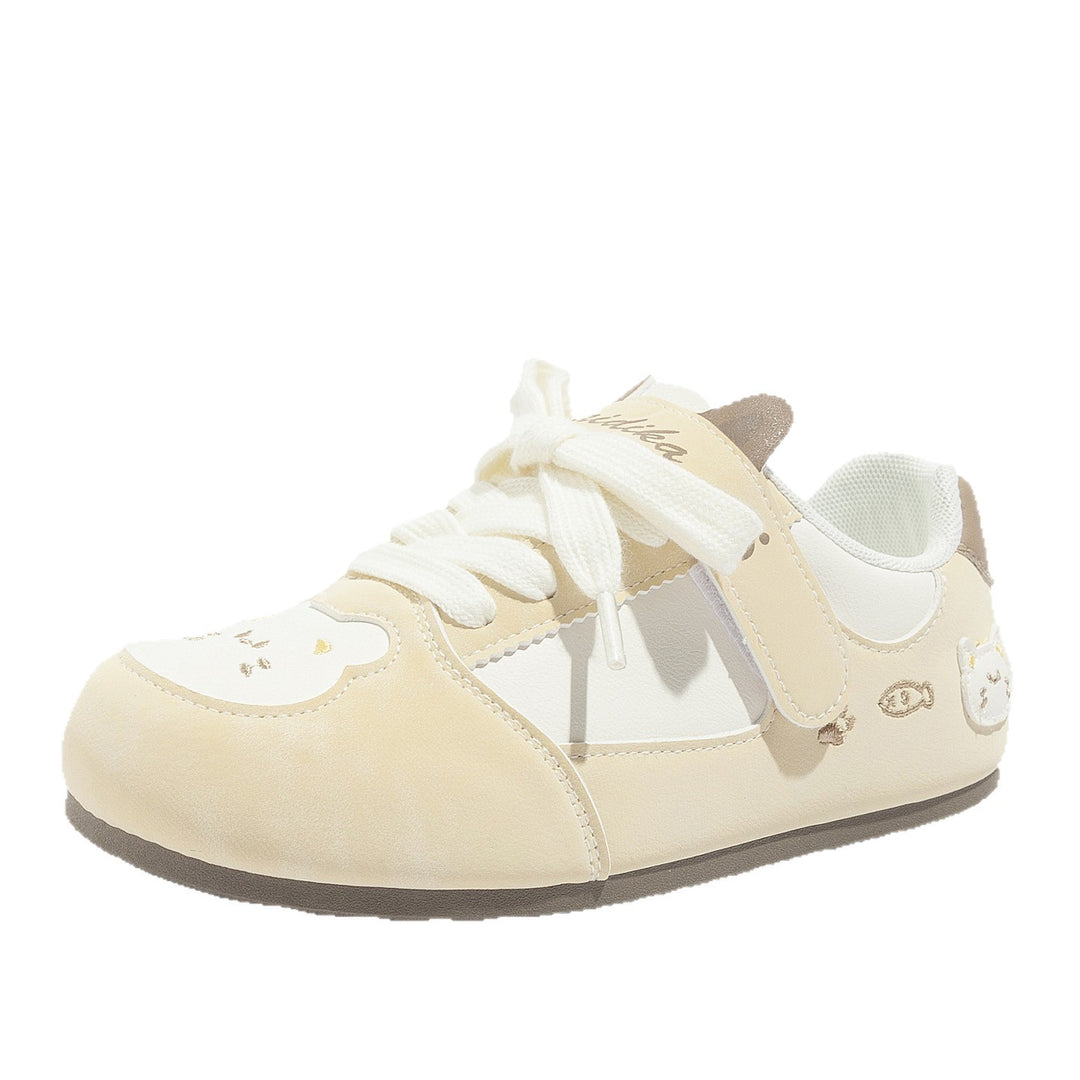 Damen Sneakers mit niedlichem Katzenmotiv und bequemer Dämpfung EB
