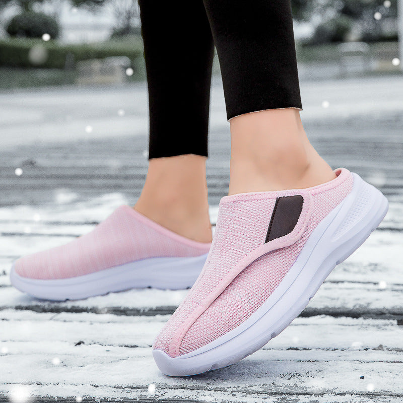 Damen Bequeme Slip-On Hausschuhe mit rutschfester Sohle EB