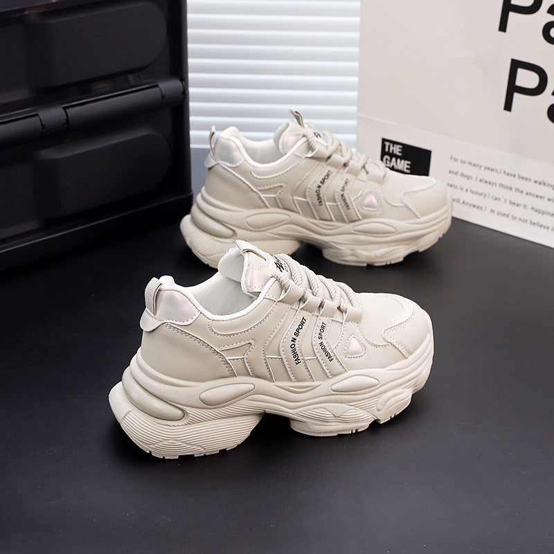 Damen Chunky Sneakers mit gepolsterter Laufsohle und atmungsaktivem Obermaterial EB