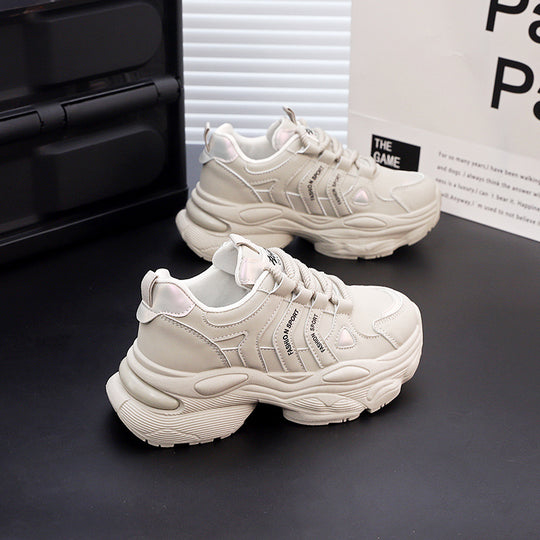 Damen Chunky Sneakers mit gepolsterter Laufsohle und atmungsaktivem Obermaterial EB