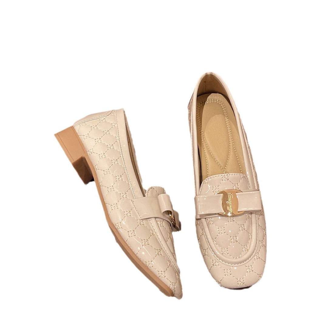 Damen Elegante Mokassins mit edlem Metallic-Beschlag EB