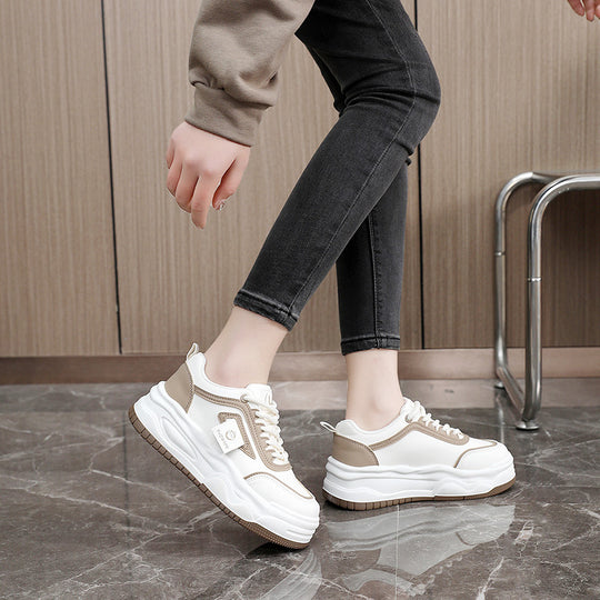 Damen modische Chunky Sneakers mit atmungsaktiver Mesh-Oberfläche und dämpfender Sohle EB