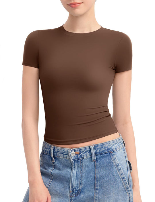 Damen Figurbetontes T-Shirt EB