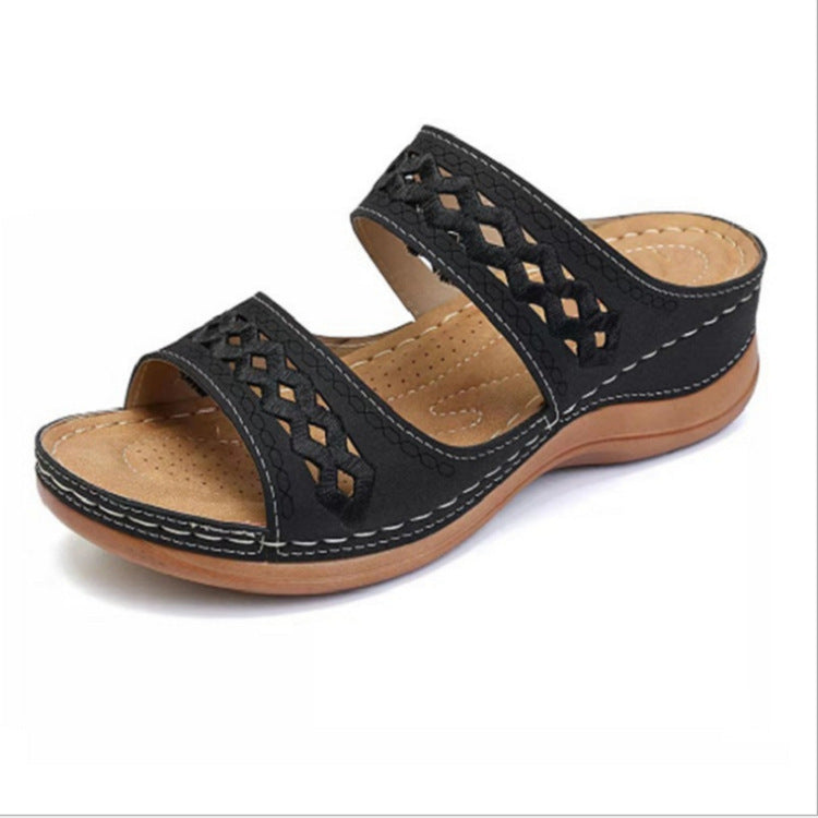 Damen Elegante Sandalen mit atmungsaktivem Obermaterial und verstellbaren Riemen EB