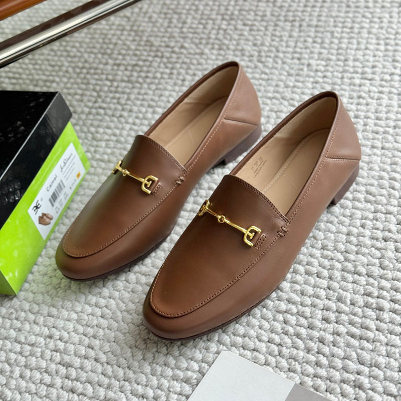 Damen Modische Mokassins mit elegantem Schnallenakzent EB