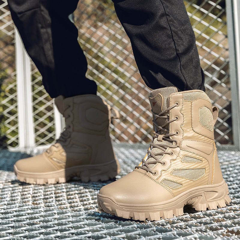 Damen robuste Sicherheitsstiefel mit rutschfester Sohle und atmungsaktivem Mesh EB