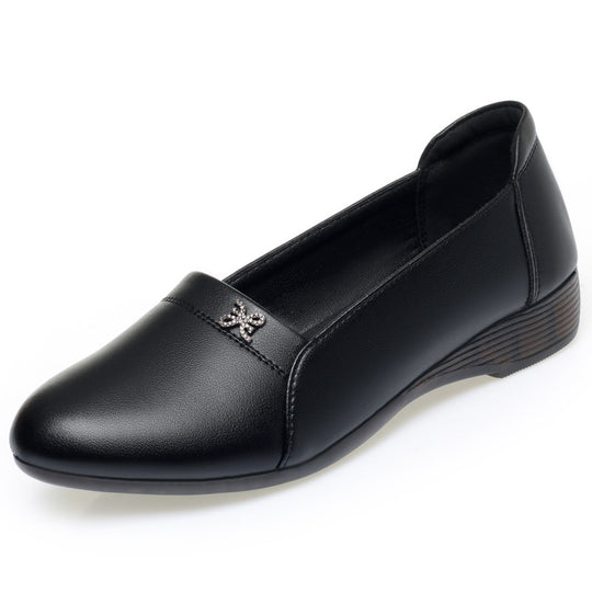 Damen Elegante Mokassins mit dekorativem Schmuckdetail EB