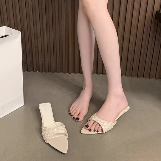 Damen glamouröse High Heel Mules EB