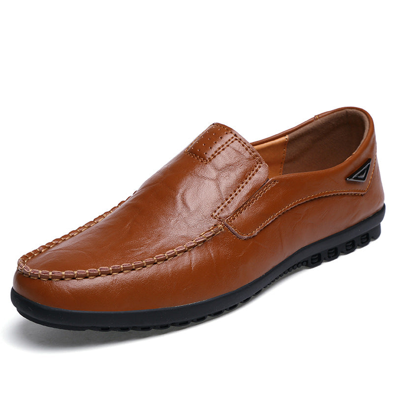 Herren Elegante und komfortable Mokassins aus weichem Leder EB