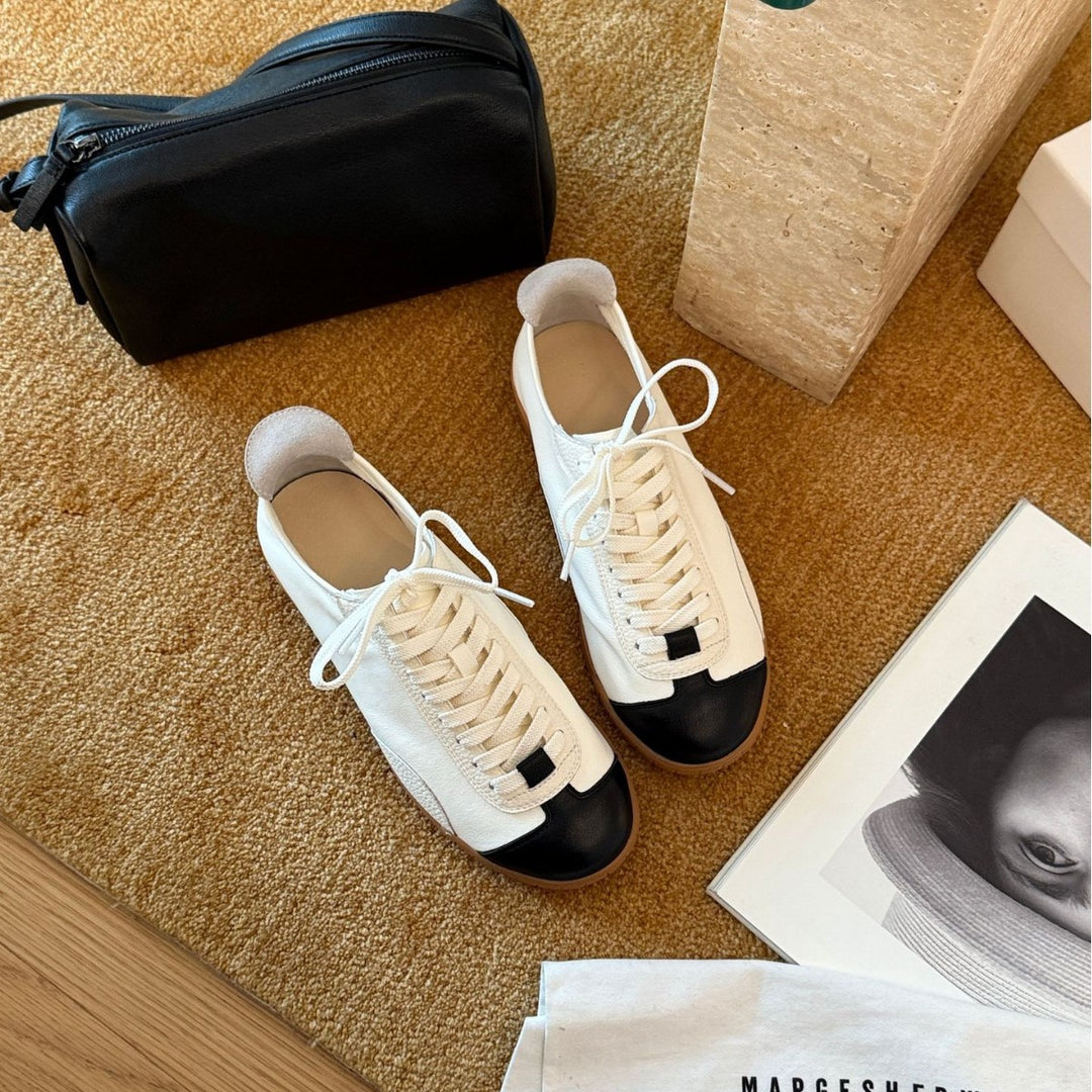 Damen Sportliche Sneakers mit atmungsaktiver Oberflächenstruktur und rutschfester Gummisohle EB