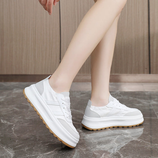 Damen Komfortable Chunky Sneakers mit atmungsaktiver Mesh-Oberfläche EB