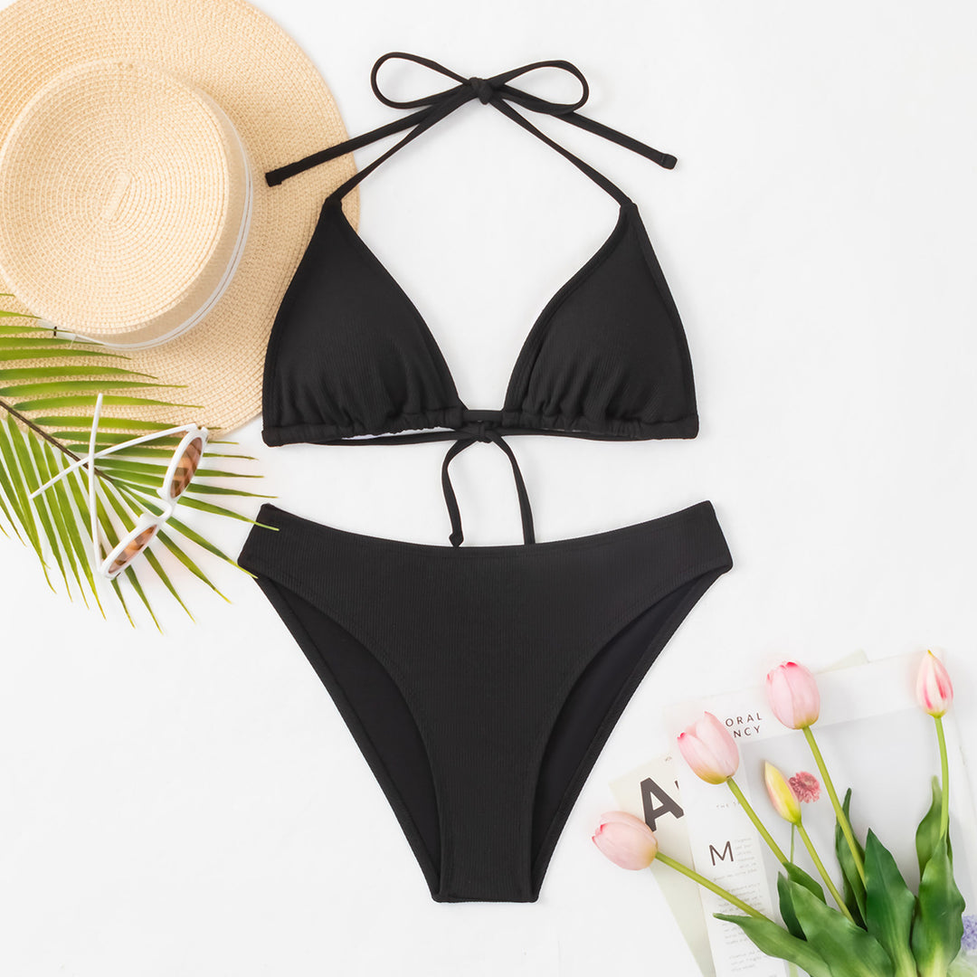 Damen Triangel-Bikini mit verstellbaren Trägern und figurformenden Elementen EB