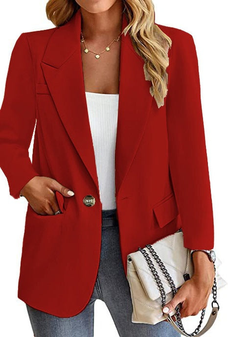 Damen Blazer mit modischen Taschen und elegantem Schnitt EB