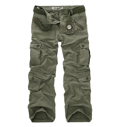 Herren Cargo-Hose mit elastischem Bund und vielseitigen Taschen EB
