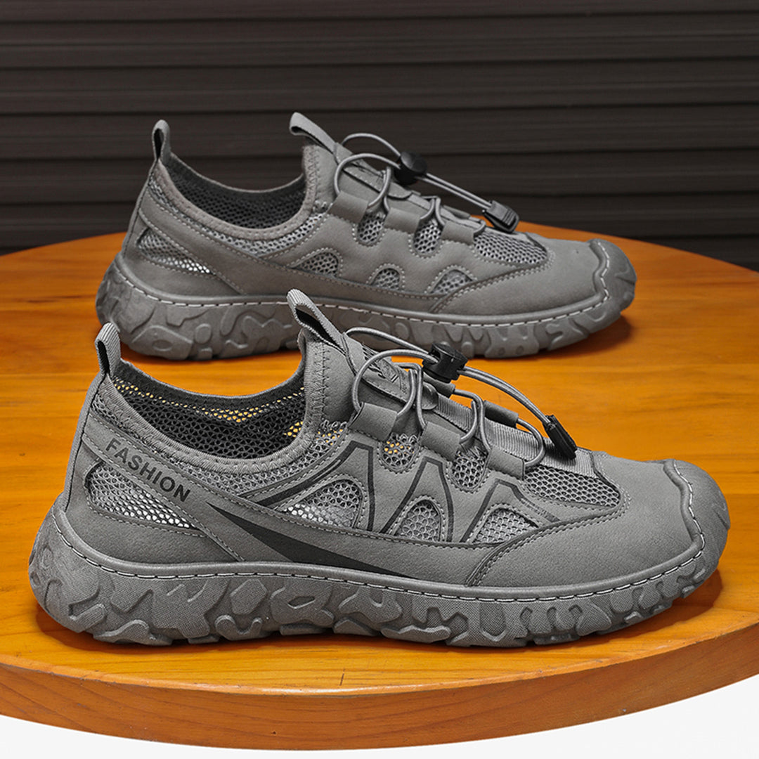 Damen Trendige Freizeit Sneaker mit atmungsaktivem Mesh-Obermaterial und rutschfester Sohle EB