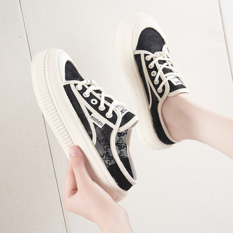Damen Sneaker mit modischer Spitze und bequemer Sohle EB