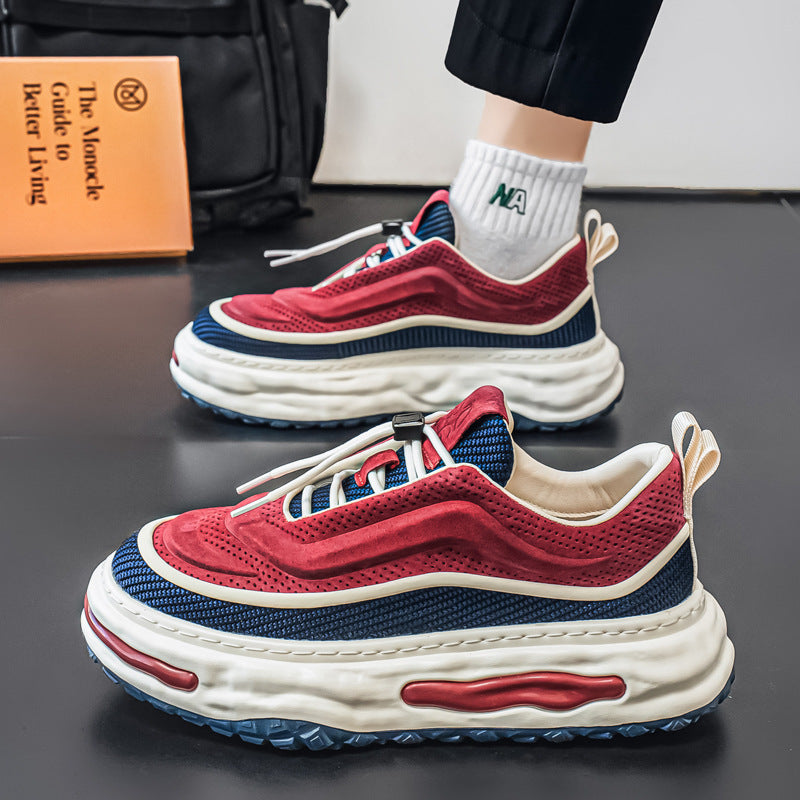 Damen Sportliche Air-Sohle Sneakers mit atmungsaktivem Obermaterial und flexiblem Design EB