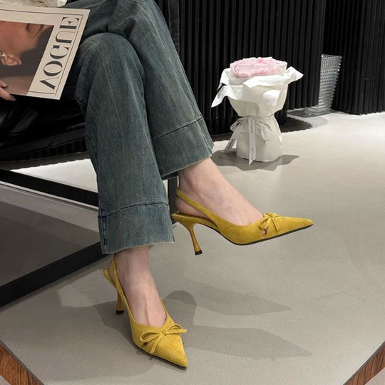 Damen Slingback-Pumps mit schickem Schleifendesign EB