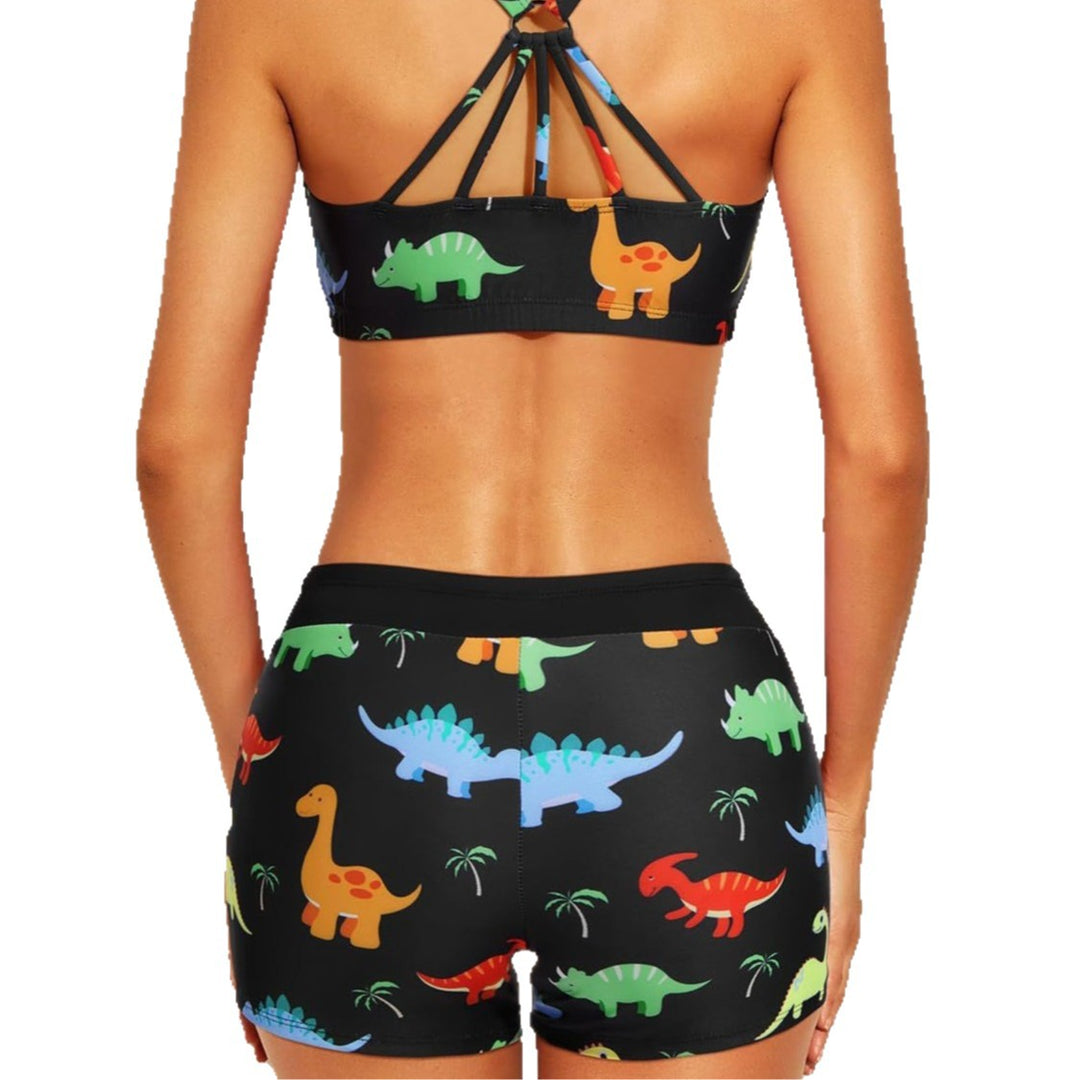 Damen Sportliches Tankini-Oberteil mit elegantem Rückenausschnitt EB