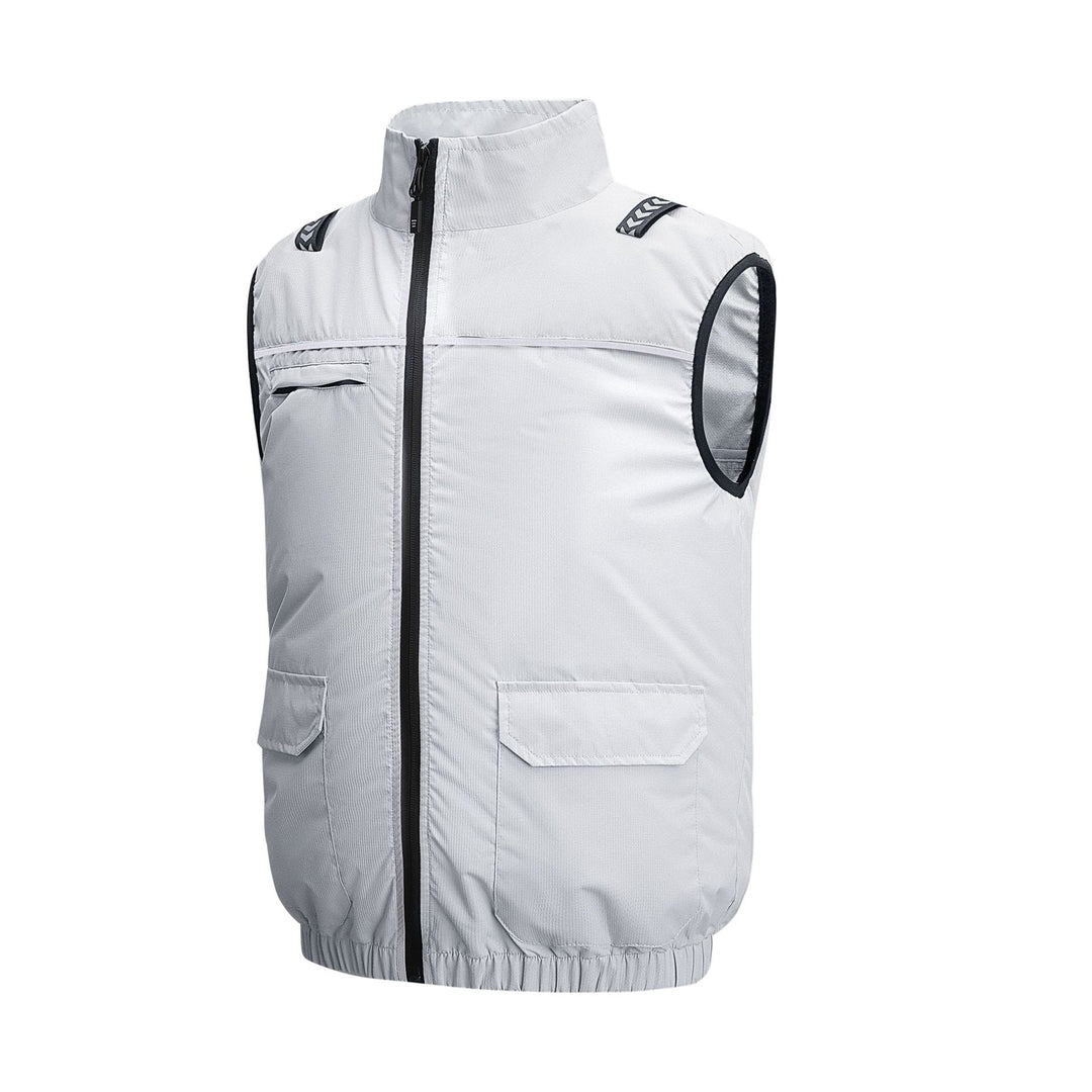 Unisex nan leichte kühlende Arbeitsweste mit integrierten Ventilatoren und externem Akku EB