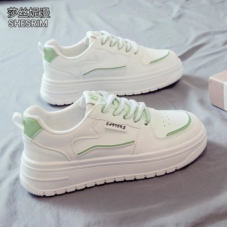 Damen Sneaker mit dicker Laufsohle und atmungsaktivem Obermaterial EB