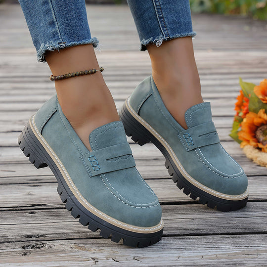 Damen Mokassins mit rutschfester Sohle und modischem Design EB