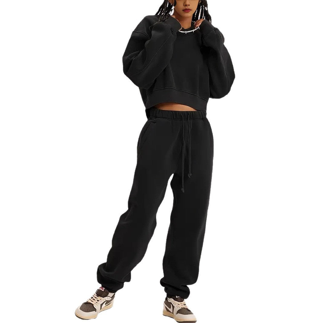 Damen Boxy-Sweatshirt mit überschnittener Schulter, verlängertem Rückenteil und brushed Fleece Eichborn Berlin