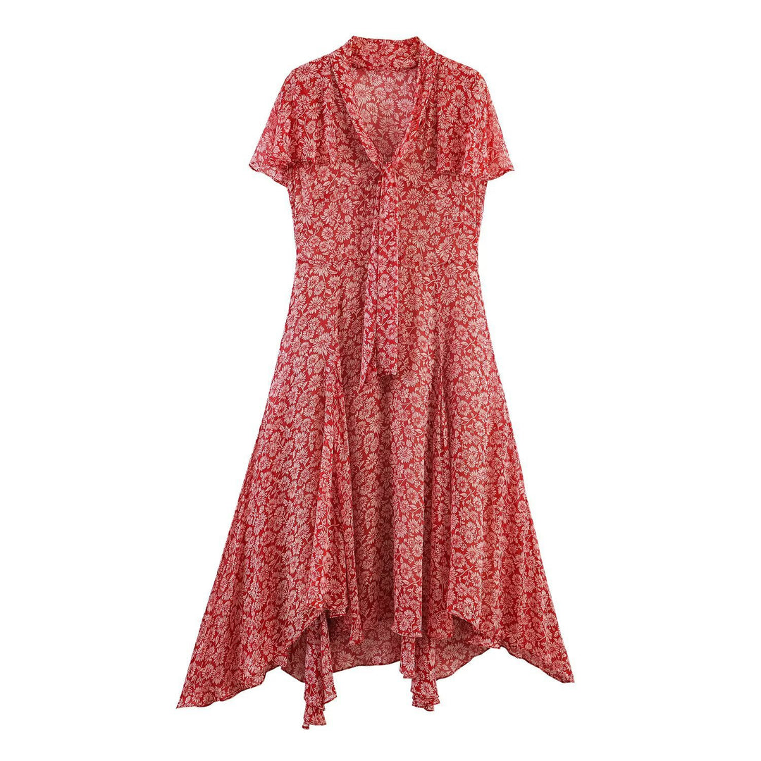 Damen Maxikleid mit floralen Details und femininem Schnitt EB
