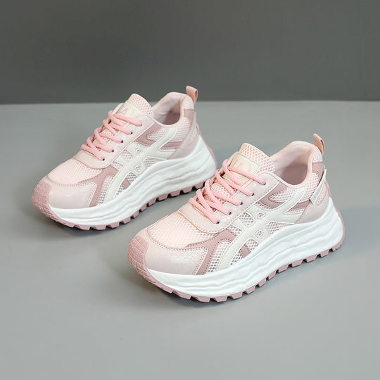 Damen Sneakers mit atmungsaktivem Mesh-Obermaterial und dämpfender Laufsohle EB