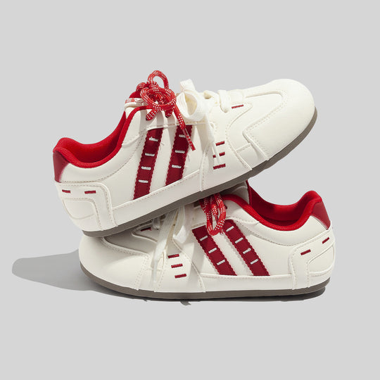 Damen Sportliche Retro Sneakers mit floralem Muster und bequemer Dämpfung EB