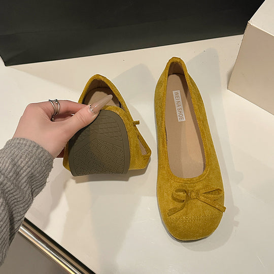 Damen Ballerina-Schuhe mit elegantem Schleifendetail EB