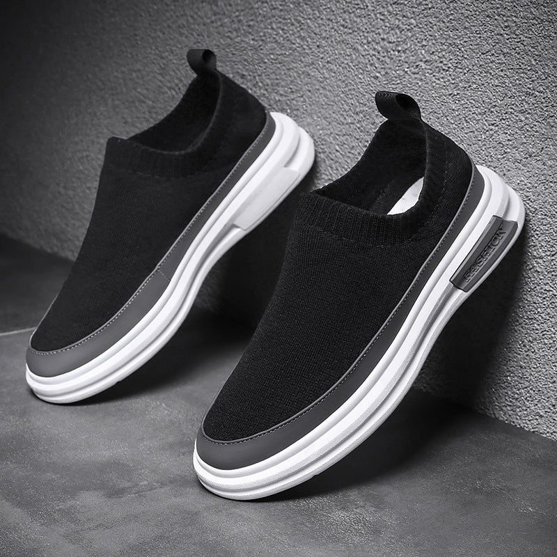 Damen Elastische Slip-On Sneakers mit bequemer Sohle EB