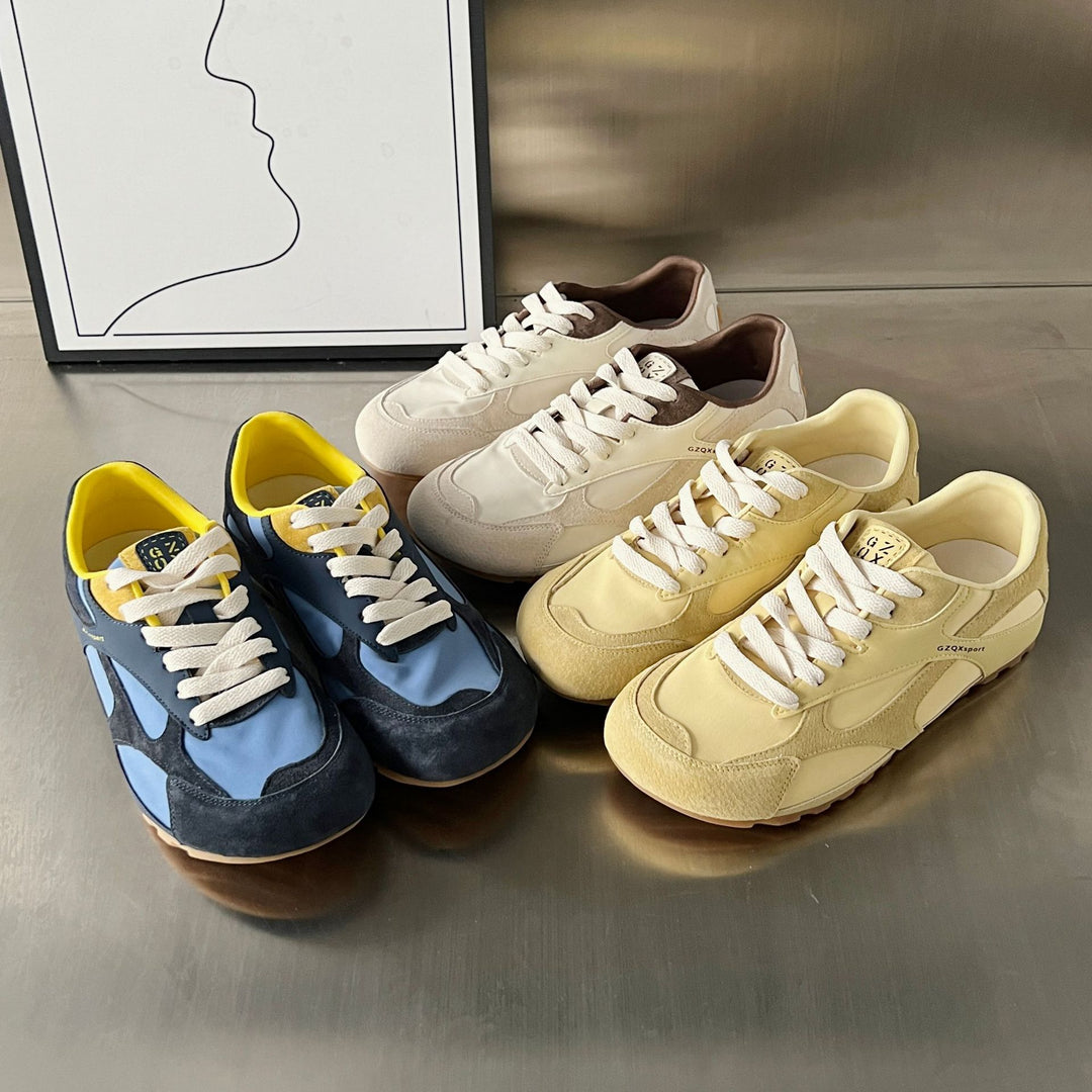 Damen Sportliche Freizeit-Sneaker mit atmungsaktiver Mesh-Oberfläche und stabiler Gummisohle EB